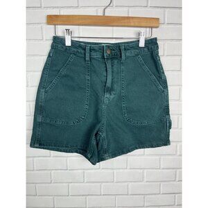 Universal Thread Shorts womens 0/25 Green vintage high-rise Denim Cottage Casual